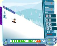 Flash игра Mickey Snowboard