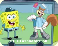 Flash игра Бейсбол с Спанч Бобом