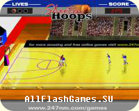 Flash игра Shootin Hoops - баскетбол
