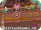Flash игра Дартс на пиратском корабле  